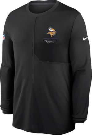 Nike Minnesota Vikings Sideline Coach Nike Mens Dri-FIT NFL Long-Sleeve Top in Black | 03B1166N9M-B8B