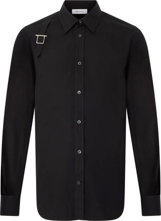 Alexander McQueen Alexander McQueen, Casual Shirts, male, Black, Size: 2XL Long-sleeve Shirt