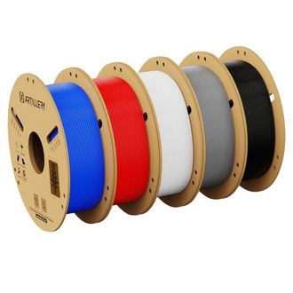 OEM Filamento Per Stampa 3d, Diametro 1,75 Mm, Colori Di Alta Qualit&agrave;, 5 Kg - Rosso + Bianco + Blu + Nero