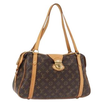 Louis Vuitton Pre-owned Handbags, female, Brown, Size: ONE SIZE Pre-owned Monogram Canvas Tote Bag