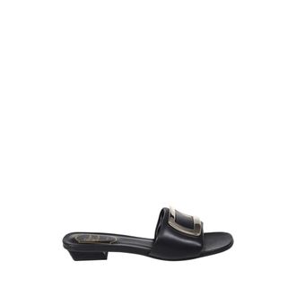 Roger Vivier Heeled Mules, female, Black, Size: 10 US Padded Mule 20