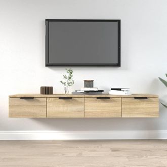 vidaXL Vidaxl - Armarios De Pared 2 Uds Contrachapada Roble Sonoma 68x30x20 Cm