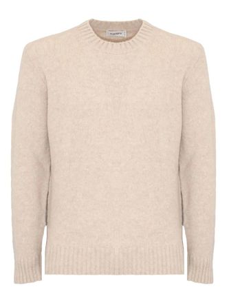 KANGRA ribbed-trim crew-neck sweater - men - Cashmere/Wool/Polyamide/Elastane - 54 - Neutrals