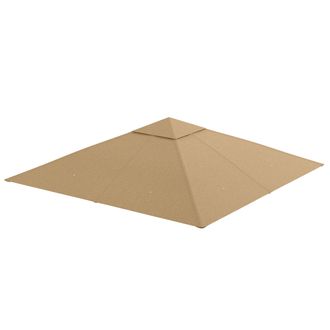STILVORA Techo De Repuesto Para Pabell&oacute;n 2,98 X 2,95 M, Protecci&oacute;n Solar De Poli&eacute;ster Beige, Resistente A La Intemperie Y A Los Rayos Uv