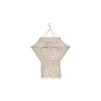 QAZQA R&uacute;stico Cuerda Pantalla De L&aacute;mpara Macram&eacute; Natural 90 Cm, Org&aacute;nica Apto Para L&aacute;mpara Colgante - Qazqa
