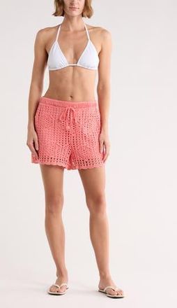 La Blanca Waverly Cotton Cover-Up Shorts in Coral Reef at Nordstrom Rack, Size X-Small