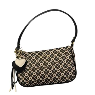 Nanette Lepore Womens Elegant Patterned Bag In Black And Cream