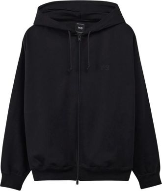 Yohji Yamamoto Katoenen Logo Hoodie - Heren - Hoodies - Zwart - L - Katoen - Hoodies & sweatvesten