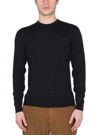 Drumohr Wool Jersey Cross-Neck Sweater - Multicolor
