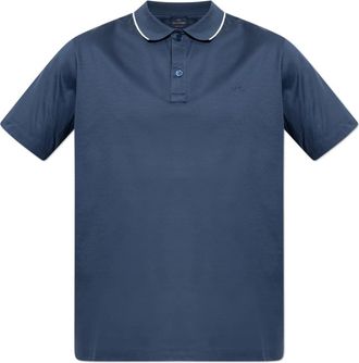 Paul & Shark Polo met geborduurd logo - Heren - Polos - Blauw - XL - Katoen - Tops