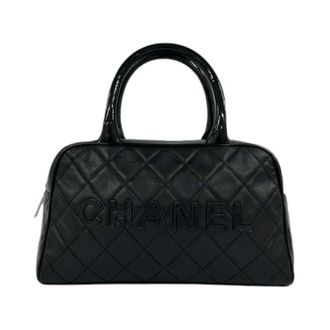 Chanel Pre-owned Patent Leather Handbag - Dames - Pre-owned - Zwart - Maat: ONE Size Leer