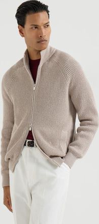 Brunello Cucinelli Malfil&eacute; cotton cardigan in Yuta at Nordstrom, Size 54 It