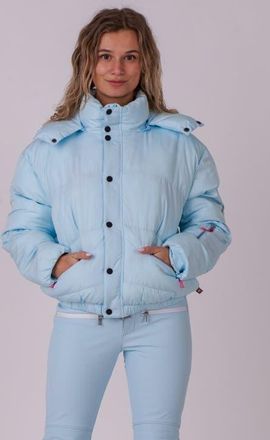 OOSC Chic Puffer Jacket in Ice Blue at Nordstrom, Size Small