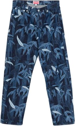 Kenzo Indigo Blue Button Fly Jeans - Heren - Regular Fit Jeans - Blauw - W29 - Katoen - Jeans