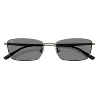 Ray-Ban Rb 8069D Zonnebril - Heren - Zonnebrillen - Grijs - 55 MM - Accessoires