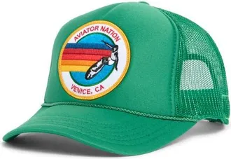 Aviator Nation Signature Trucker Hat in Kelly Green at Nordstrom