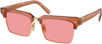 Miu Miu Authentieke Stijlvolle Brillen met Topkwaliteit - unisex - Zonnebrillen - Bruin - 54 MM - Accessoires