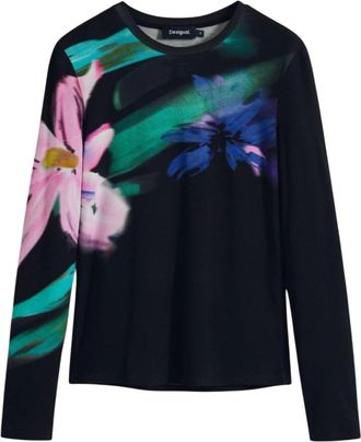 Desigual Tops, Dames, Veelkleurig, M, Leer, TS Lena