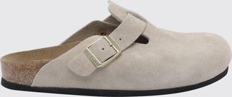 Birkenstock Mules Boston in pelle scamosciata con plantare in sughero