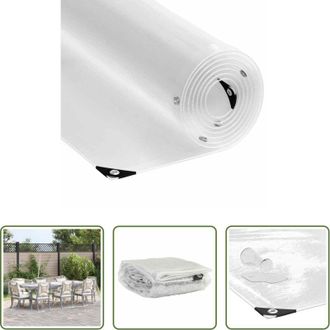 vidaXL vidaXL Telone per esterno - Telone Trasparente con Occhielli 2x6 m in PVC