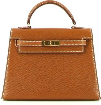 Hermès Kelly 15 two-way bag - women - Leather - One Size - Gold