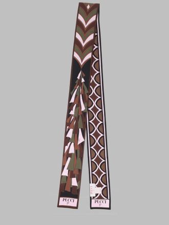 Emilio Pucci Silk Printed Bandeau Scarf - Multicolor
