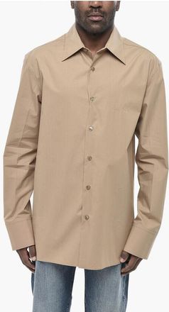 Gucci Cotton Poplin Shirt With Tonal Logo size 48
