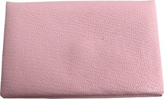 Herm&egrave;s Pink Chevre Leather Coin Purse/Coin Case (Pre-Owned)