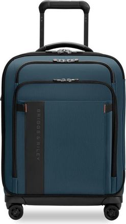 Briggs & Riley ZDX Global 21-Inch Expandable Carry-On Spinner Suitcase in Ocean at Nordstrom