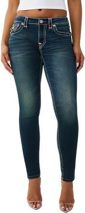 True Religion Jennie Skinny Jeans in Dark Wash at Nordstrom, Size 23