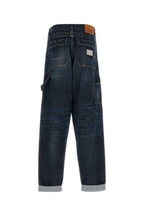 Dolce & Gabbana Mens Dark Blue Denim Jeans Varianteabbinata