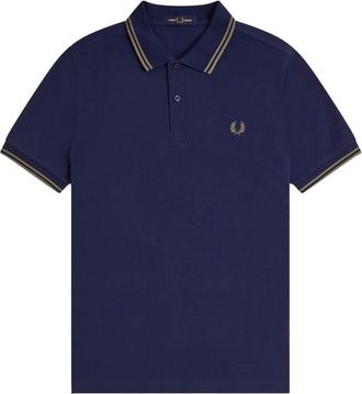 Fred Perry Hombre, Camisetas, Azul, Talla: 2XL