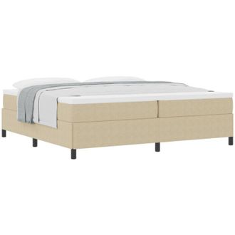 vidaXL Vidaxl - Estructura De Cama Verde Gris&aacute;ceo 200 X 200 Cm Telas De Pana