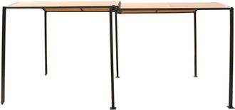 Concept Usine P&eacute;rgola corredera extensible y carport de 9m&sup2; a 16m&sup2; gris y beige