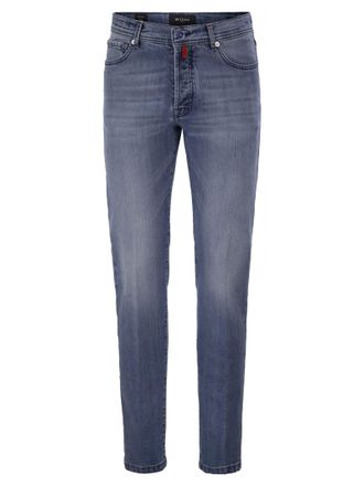 Kiton stretchdenimjeans met vijf zakken