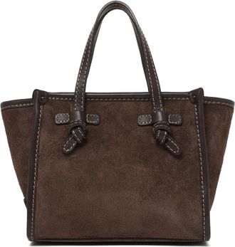 Gianni Chiarini Miss Marcella Tote Bag - Dames - Shoppers - Bruin - ONE Size - Su&egrave;de - Tassen