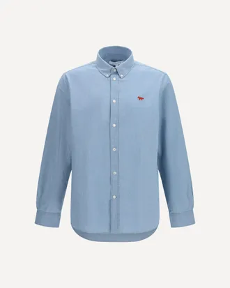 Maison Kitsun&eacute; Profile Fox Shirt Male XL