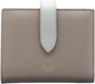 Celine Pre-owned Bi-fold Portemonnee - Dames - Vintage Accessoires - Beige - ONE Size - Leer - Vintage