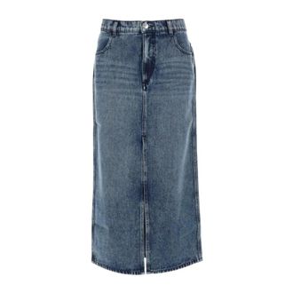 Isabel Marant Faharia Denim Maxi Skirt - Skirts - Mujer - Azul - M