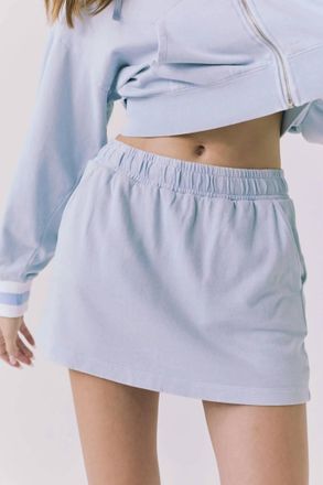 Chaser Soleil Mini Skort In Blue Bird