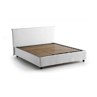Talamo Italia Dmora - Cama Matrimonial Dalfons, Cama Contenedor Con Revestimiento De Tela, 100% Made In Italy, Apertura Frontal, Adecuado Para Colch&oacute;n Cm 140x200, B