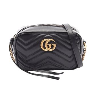 Gucci Pre-owned GG Marmont Leather Mini Shoulder Bag - - Pre-owned - Donna - Nero - ONE SIZE