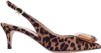 Gianvito Rossi Jaipur 55 Leopard Print Pumps