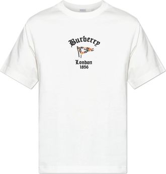 Burberry T-shirt Ryan - Heren - T-shirts - Wit - L - Katoen - Tops