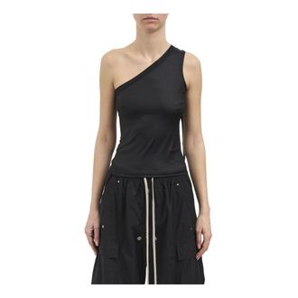 Rick Owens Sleeveless Tops, female, Black, Size: XS Top Monospalla