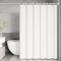 OEM Cortina De Ducha Antimoho, 180 X 200 Cm, Blanca, Con 12 Ganchos, No Requiere Taladrar, Tejido Peva Impermeable, Lavable A M&aacute;quina