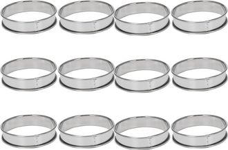 OEM Anillos Para Muffins De 4 Pulgadas, Anillos Para Crumpets, Juego De 30 Anillos De Acero Inoxidable Para Muffins, Moldes Para Rollos, Anillos Dobles