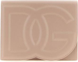 Dolce & Gabbana DG Logo Crossbody Bag - Dames - Schoudertassen - Roze - ONE Size - Leer - Tassen