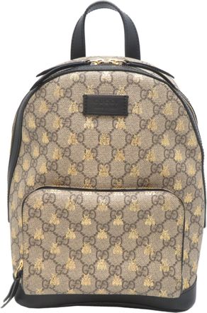 Gucci Beige Gg Supreme Backpack (Pre-Owned)