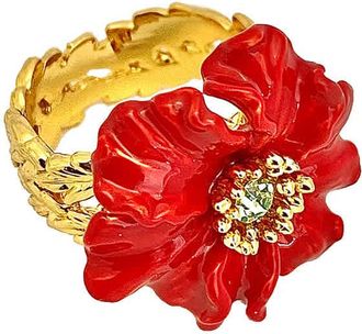 Les N&eacute;r&eacute;ides Golden Fields Poppy Ring